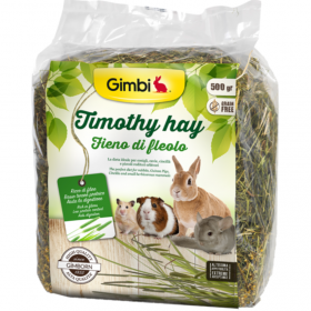 Сено за гризачи GIMBI TIMOTHY HAY 500гр. с тимотейка